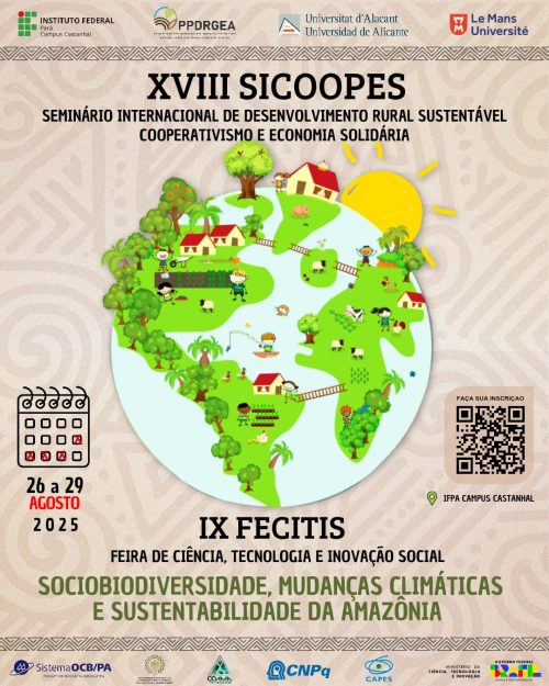 XVIII SICOOPES e IX FECITIS: ciência, inovação e desenvolvimento rural em pauta